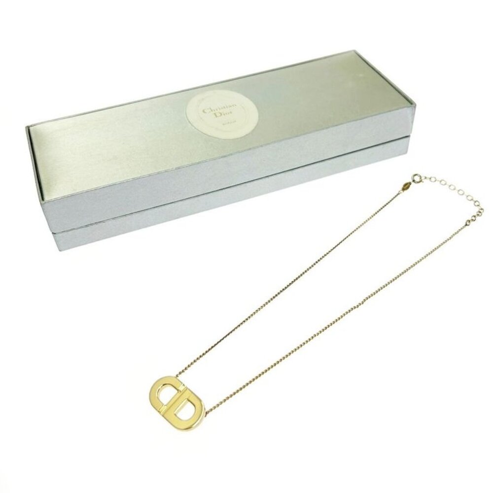 Christian Dior GP CD Logo Necklace Gold Necklace - Picture 1 of 7